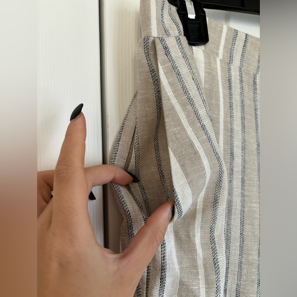 EXPRESS Linen Flowy Striped Pants NWT - Picture 6 of 7